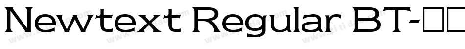 Newtext Regular BT字体转换